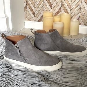J. Crew men’s grey faux suede sneaker-  style BA833